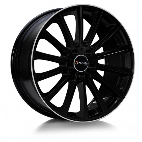 Cerchi in lega Avus AC-M07 8.0x18 Black Polished Lip
