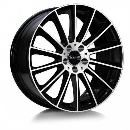 Cerchi in lega Avus AC-M07 8.0x18 Black Polished