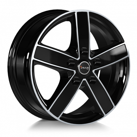 Cerchi in lega Avus AC-V51 7.0x17 Black Polished