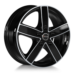 Cerchi in lega Avus AC-V51 7.5x18 Black Polished