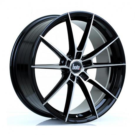 Cerchi in lega Bola B19 8.5x20 Gloss Black Polished Face