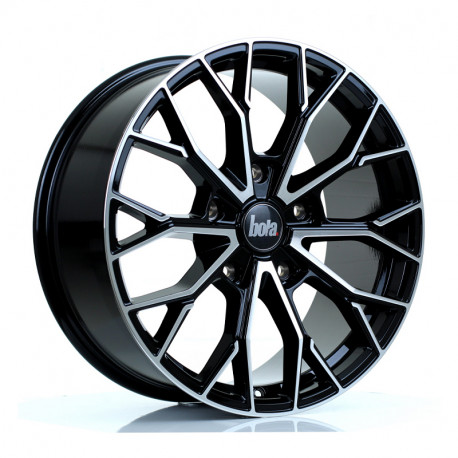 Cerchi in lega Bola B24 8.5x20 Gloss Black Polished Face