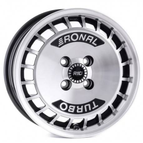 Cerchi in lega Ronal R10 TURBO 7.0x15 Black Front Cut