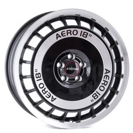 Cerchi in lega Ronal R50 AERO 8.0x18 Black Front Cut