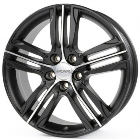 Ronal R57 7.0x17 Matt Black Front Cut