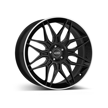 Cerchi in lega DOTZ Longbeach Dark 10.0x20 Black Polished Lip