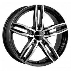 Cerchi in lega Carmani 14 Paul 7.5x17 Black Polish