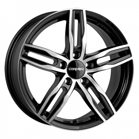Cerchi in lega Carmani 14 Paul 7.5x17 Black Polish