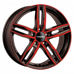 Cerchi in lega Carmani 14 Paul 7.5x17 Red Polish