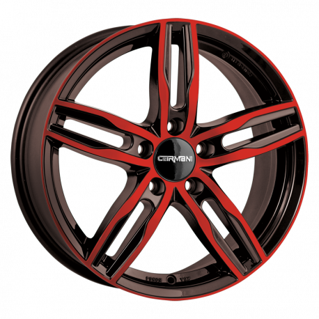 Cerchi in lega Carmani 14 Paul 7.5x17 Red Polish