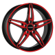 Cerchi in lega Carmani 15 Oskar 6.5x16 Red Polish