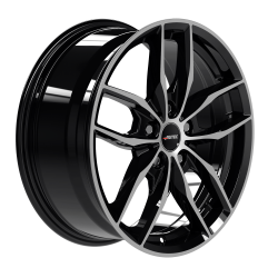 Cerchi in lega Autec Bavaris 7.0x16 Black Polished