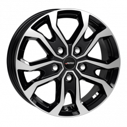 Cerchi in lega Autec Kiso 6.5x16 Black Polished