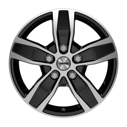 Cerchi in lega Autec Quantro 6.5x16 Black Polished