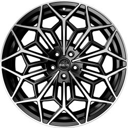 Cerchi in lega Antera A105 9.5x22 Piano Black Diamond