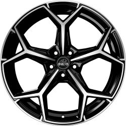 Cerchi in lega Antera A101 10.5x22 Piano Black Diamond