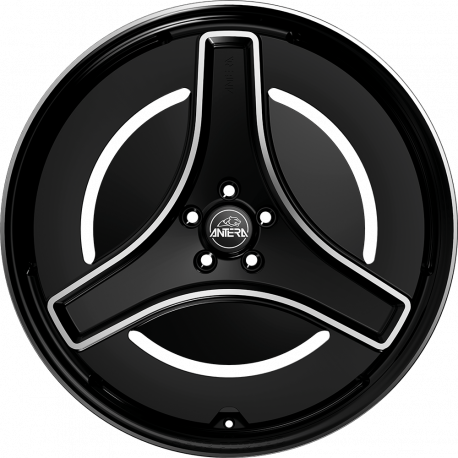 Cerchi in lega Antera A303 10.0x24 Piano Black Diamond