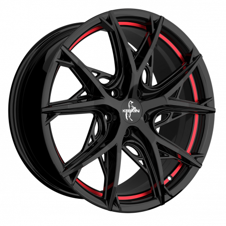 Cerchi in lega Keskin Kt24c 8.5x19 Black Painted Red Inside