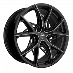 Cerchi in lega Keskin Kt24 8.5x19 Black Secret Diamond