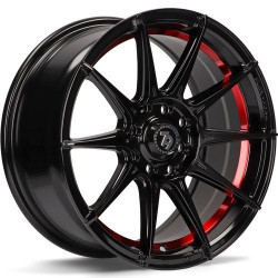 Cerchi in lega Seventy9 Scf-F 7.0x15 BGRIL- Black Glossy Red Inner Lip