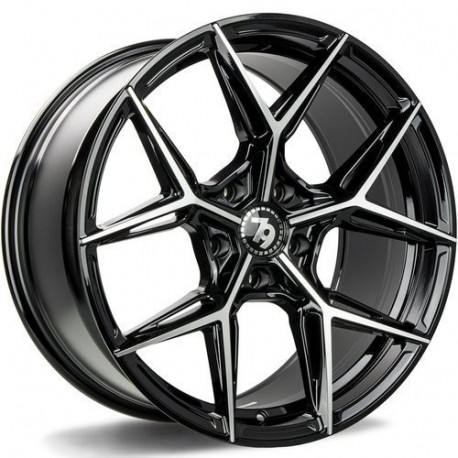 Cerchi in lega Seventy9 Scf-B 8.5x19 BFP - Black Front Polished