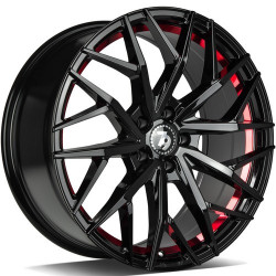 Cerchi in lega Seventy9 Sv-C 8.5x19 BGRIL- Black Glossy Red Inner Lip