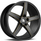 Cerchi in lega Seventy9 Sv-N 9.5x19 BGGR - Black Matt Milled Gold