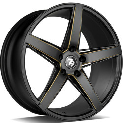 Cerchi in lega Seventy9 Sv-N 9.5x19 BGGR - Black Matt Milled Gold