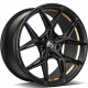Cerchi in lega Seventy9 Scf-B 9.5x19 BGGIL - Black Matt Gold Inner Lip