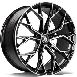 Cerchi in lega Seventy9 Scf-H 9.5x21 BFP - Black Front Polished