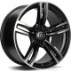 Cerchi in lega Carbonado Diamond 8.0x17 MBFP - Matt Black Front Polished