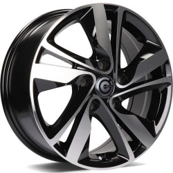 Cerchi in lega Carbonado Sunshine 6.5x16 BFP - Black Front Polished
