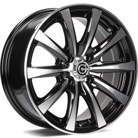 Cerchi in lega Carbonado Raven 6.0x14 BFP - Black Front Polished