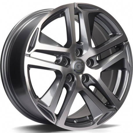 Cerchi in lega Carbonado Nice 7.5x17 AFP - Anthracite Front Polished