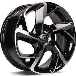 Cerchi in lega Carbonado Nantes 6.5x15 BFP - Black Front Polished