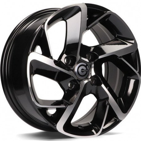 Cerchi in lega Carbonado Nantes 6.5x15 BFP - Black Front Polished