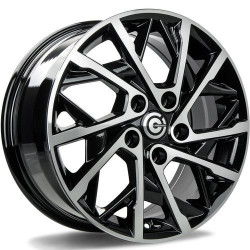 Cerchi in lega Carbonado Rain 6.5x16 BFP - Black Front Polished