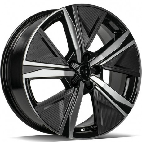 Cerchi in lega Carbonado Musketeer 7.5x18 BFP - Black Front Polished
