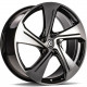 Cerchi in lega Carbonado Aqua 8.0x18 BFP - Black Front Polished