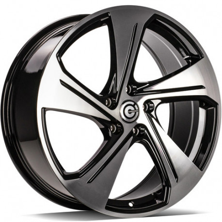 Cerchi in lega Carbonado Aqua 8.0x18 BFP - Black Front Polished