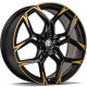 Cerchi in lega Carbonado Monster 8.0x19 MBCF - Black Half Matt with Cooper Front