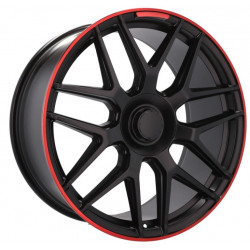 Cerchi in lega per Mercedes G AMG W460 W461 W463 W464 Black 10.0x22 Come da foto