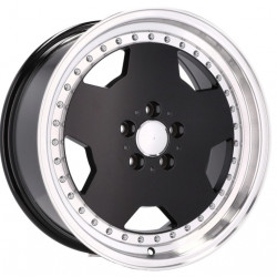 Cerchi in lega per Mercedes W124 W126 SEC SEL 190 W201 W202 W140 Rant nero 8.0x17 Come da foto