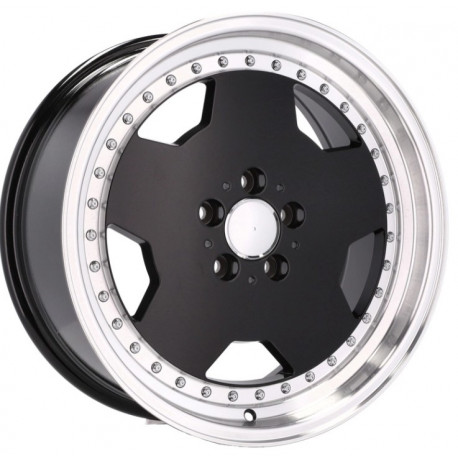 Cerchi in lega per Mercedes W124 W126 SEC SEL 190 W201 W202 W140 Rant nero 8.0x17 Come da foto