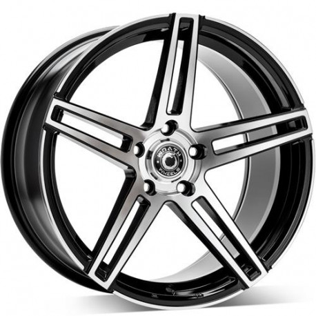 Cerchi in lega Wrath Wf-1 8.5x19 BP - Black polished