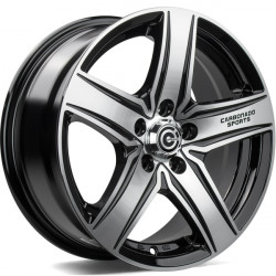 Cerchi in lega Carbonado Gtrsports1 6.5x15 Bfp - Black Front Polished