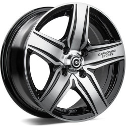 Cerchi in lega Carbonado Gtrsports1 6.0x14 Bfp - Black Front Polished