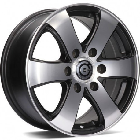Cerchi in lega Carbonado Mammuth 7.0x16 Mbfp - Matt Black Front Polished