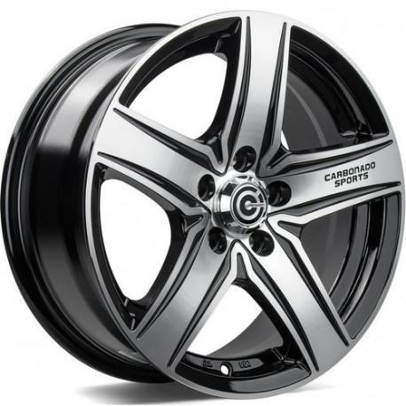 Cerchi in lega Carbonado Gtrsports1 7.0x16 Bfp - Black Front Polished