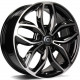 Cerchi in lega Carbonado Flower 7.0x17 Bfp - Black Front Polished